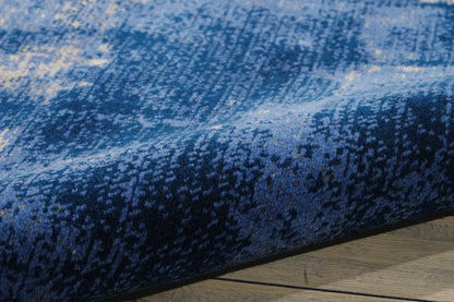 Nourison - Twilight TWI20 Bone and Blue 56in x 8 Area Rug - TWI20-99446357052 veiw 2
