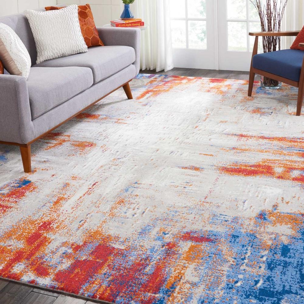 Nourison - Twilight TWI26 Multicolor 86in x 116in Oversized Rug - TWI26-99446058317 veiw 3