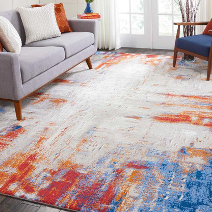 Nourison - Twilight TWI26 Multicolor 86in x 116in Oversized Rug - TWI26-99446058317 veiw 3