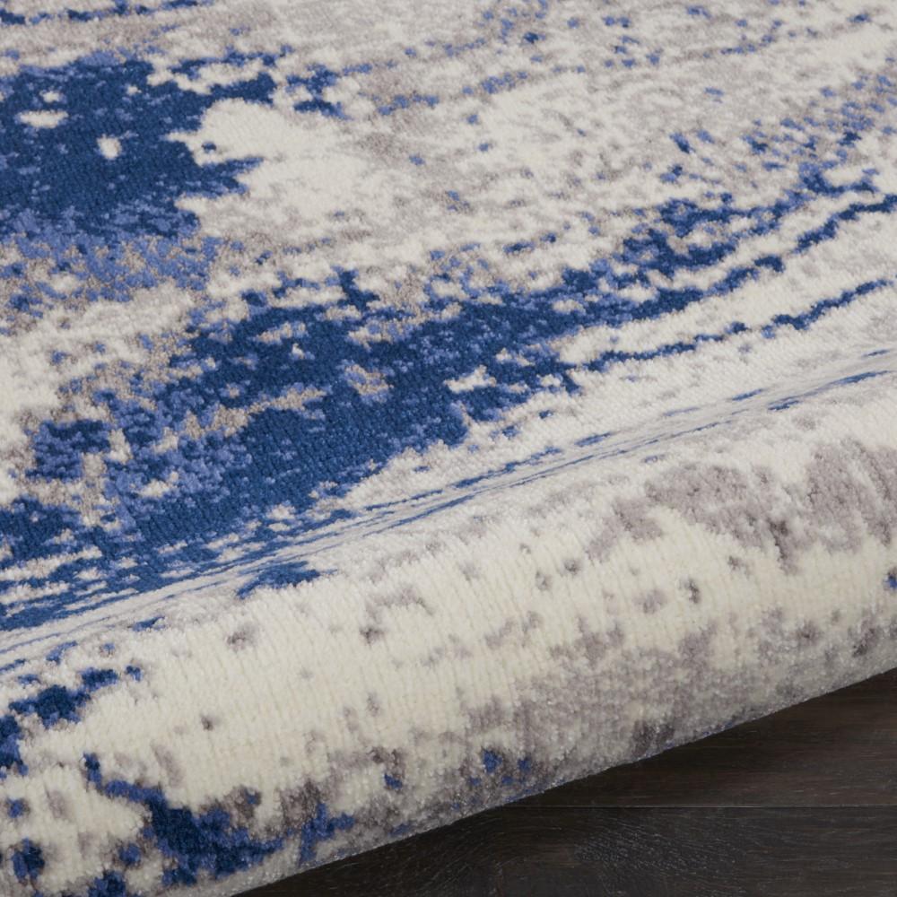 Nourison - Twilight TWI29 Navy Blue and White 8 x Round Large Rug - TWI29-99446493903 veiw 2