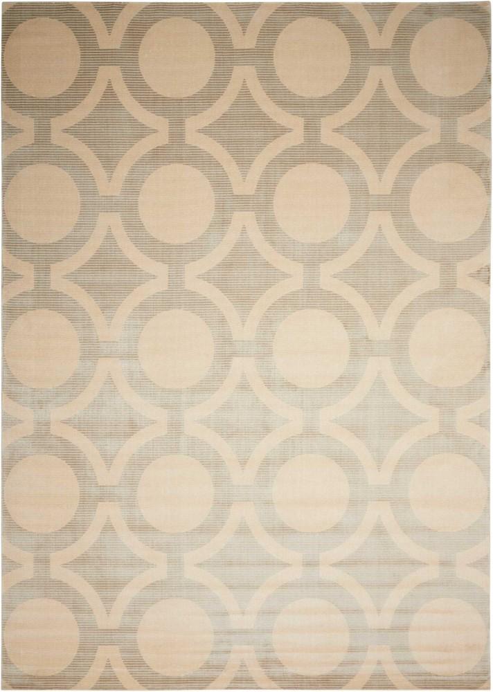 Nourison - Luminance LUM01 Cream and Bone 76in x 106in Rug - LUM01-99446194039_CLOSEOUT veiw 1