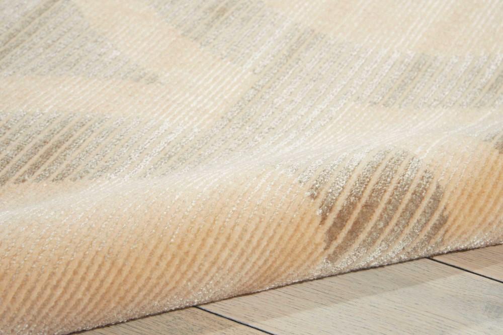 Nourison - Luminance LUM01 Cream and Bone 76in x 106in Rug - LUM01-99446194039_CLOSEOUT veiw 2