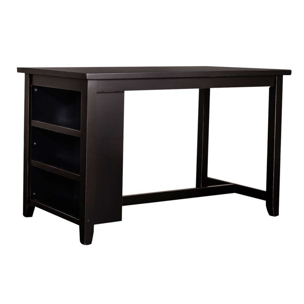 Liberty Furniture - Brook Creek 5 Piece Counter Set Black - 942B-CD-5CTS veiw 2