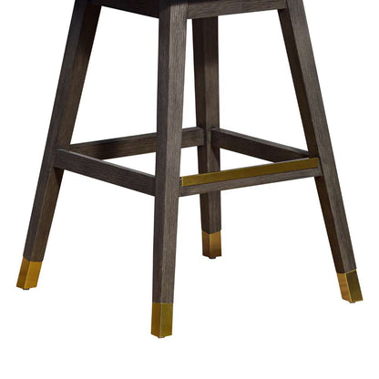 Armen Living  - Amalie Swivel Bar Stool in Grey Oak Wood Finish with Grey Boucle Fabric - 840254332027 veiw 8