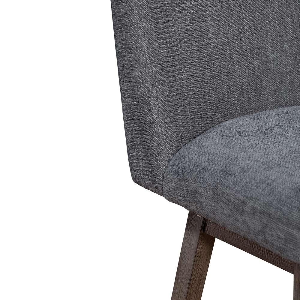 Armen Living  - Basila Swivel Bar Stool in Grey Oak Wood Finish with Grey Fabric - 840254332249 veiw 7