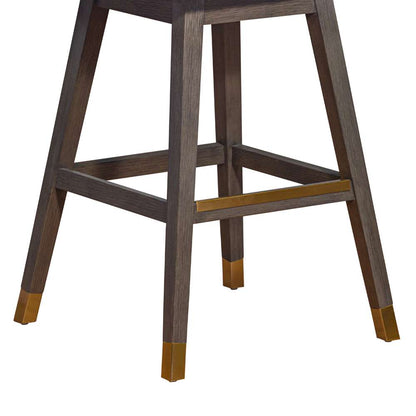 Armen Living  - Basila Swivel Bar Stool in Grey Oak Wood Finish with Grey Fabric - 840254332249 veiw 8