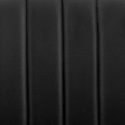 Armen Living - Brock Adjustable Black Faux Leather and Walnut Wood Bar Stool with Black Base - LCBCBAWABLBL veiw 9