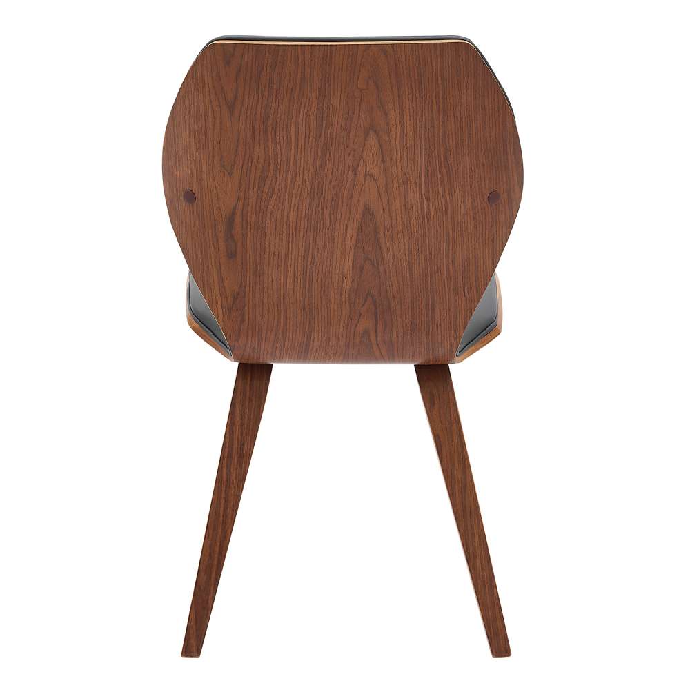Armen Living - Ontario Gray Faux Leather and Walnut Wood Dining Chairs (Set of 2) - LCONSIWAGR veiw 5