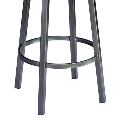 Armen Living - Titana 26in Barstool in Mineral finish with Bandero Tobacco upholstery - 721535746866 veiw 4