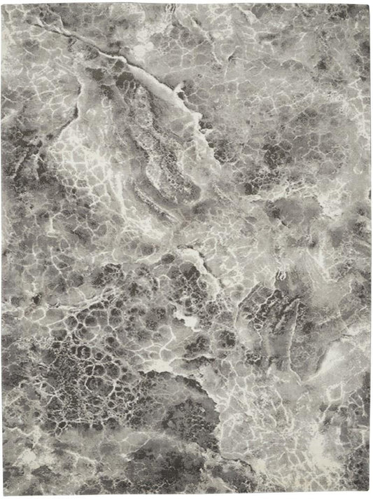 Calvin Klein - Gradient 79in x 99in Grey and White Artistic Area Rug - GDT06-99446742254_CLOSEOUT veiw 1
