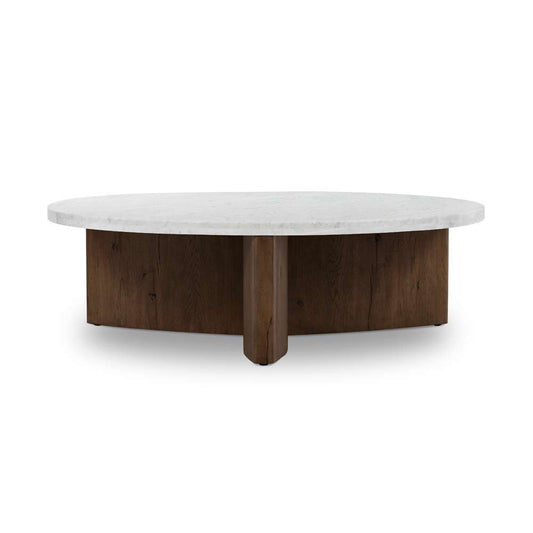 Four Hands - Bina - Toli Coffee Table-Italian White Marble - 228121-008 veiw 1