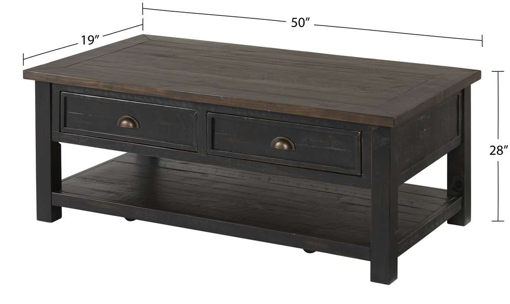 Martin Svensson Home -  Monterey Coffee Table, Black and Brown - 890622 veiw 4