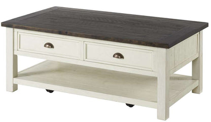 Martin Svensson Home -  Monterey Coffee Table, Cream White and Brown - 890626 veiw 1