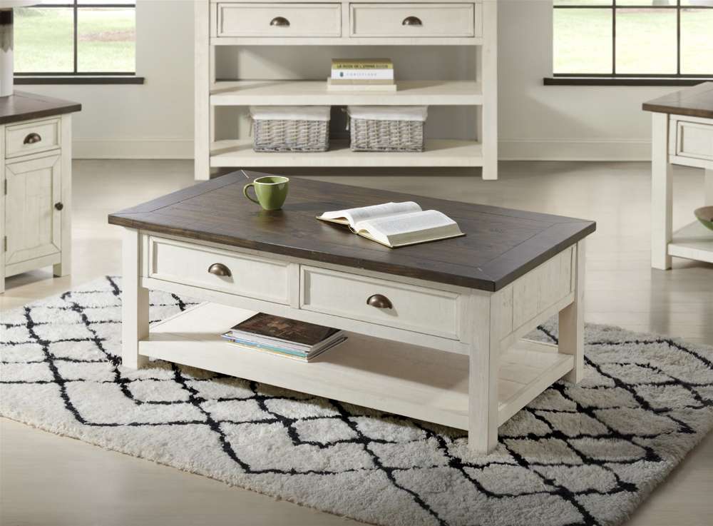 Martin Svensson Home -  Monterey Coffee Table, Cream White and Brown - 890626 veiw 2