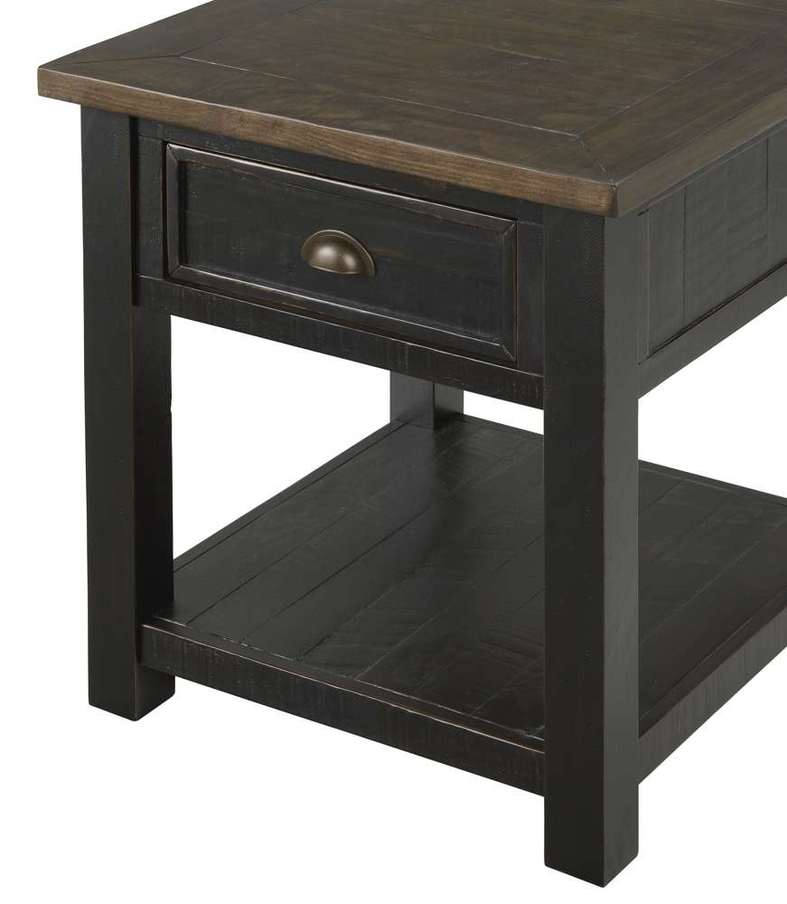 Martin Svensson Home -  Monterey End Table, Black and Brown - 890632 veiw 3