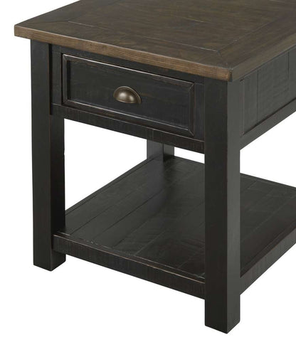 Martin Svensson Home -  Monterey End Table, Black and Brown - 890632 veiw 3