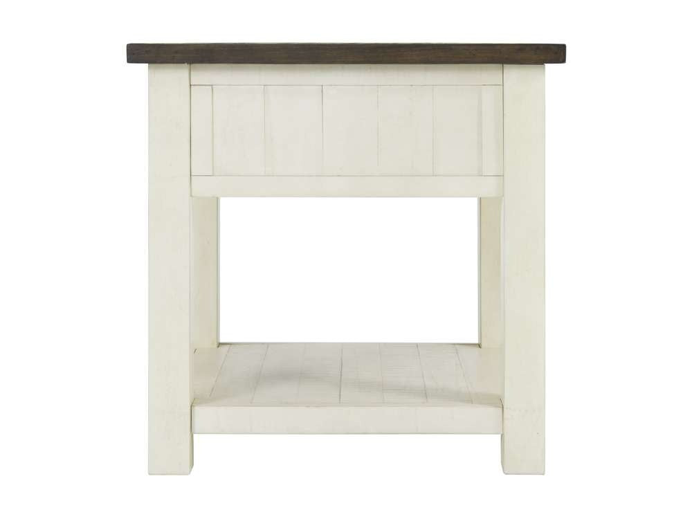 Martin Svensson Home -  Monterey End Table, Cream White and Brown - 890636 veiw 4