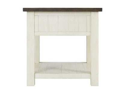 Martin Svensson Home -  Monterey End Table, Cream White and Brown - 890636 veiw 4