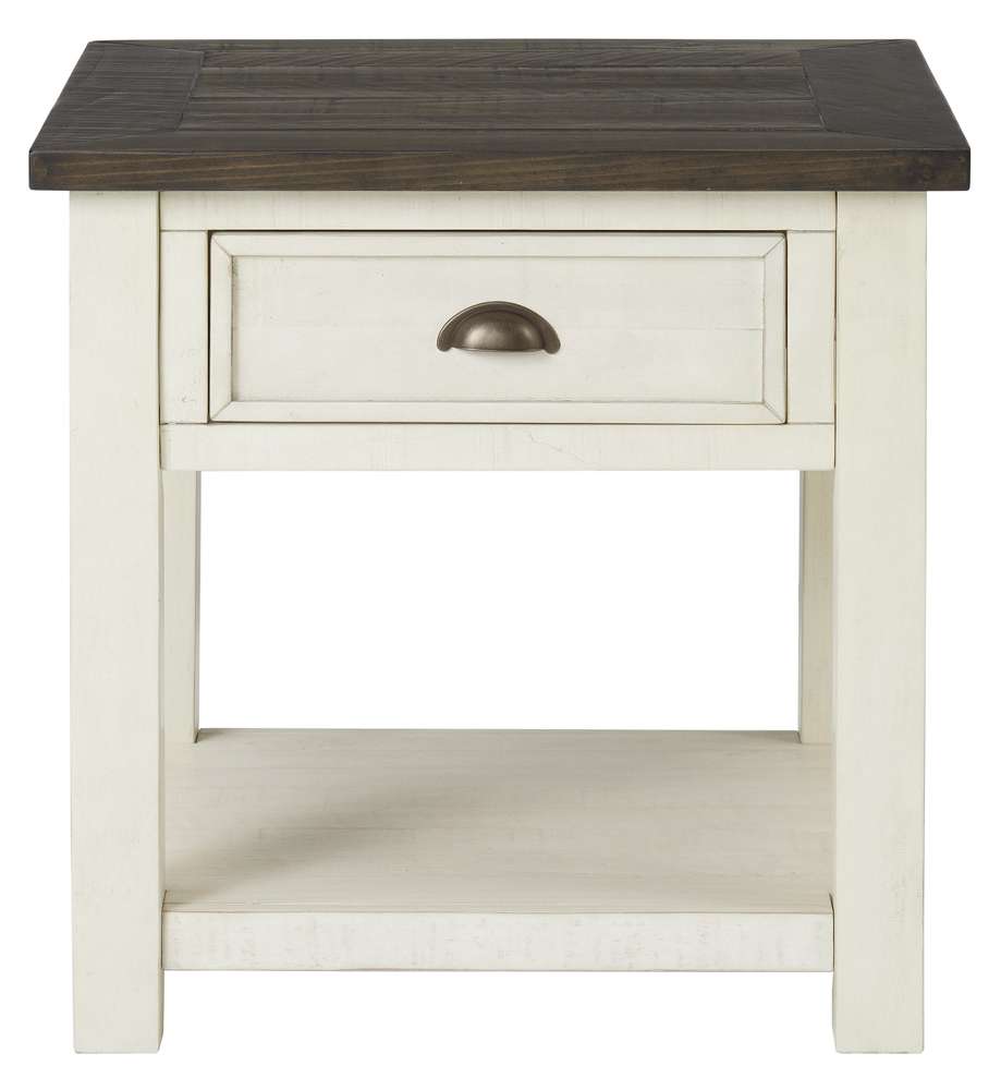 Martin Svensson Home -  Monterey End Table, Cream White and Brown - 890636 veiw 5