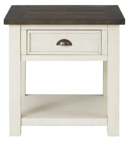 Martin Svensson Home -  Monterey End Table, Cream White and Brown - 890636 veiw 5
