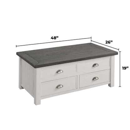 Martin Svensson Home -  Monterey End Table, White and Grey - 890635 veiw 5