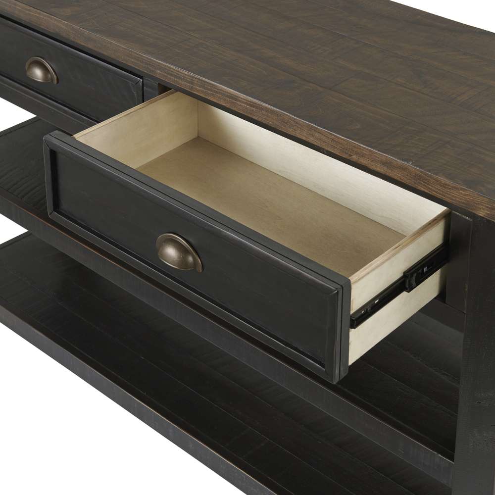 Martin Svensson Home -  Monterey Sofa Console Table, Black and Brown - 890642 veiw 4