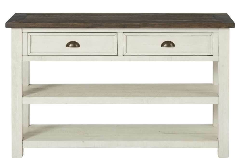 Martin Svensson Home -  Monterey Sofa Console Table, Cream White and Brown - 890646 veiw 5