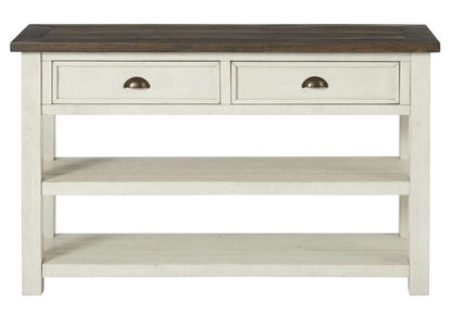 Martin Svensson Home -  Monterey Sofa Console Table, Cream White and Brown - 890646 veiw 5