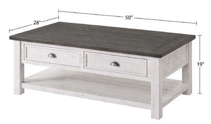 Martin Svensson Home -  Monterey Sofa Console Table, White and Grey - 890645 veiw 5