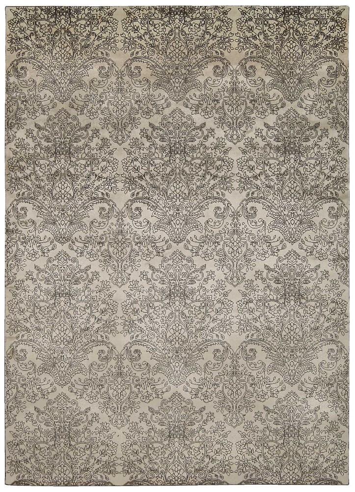 Michael Amini - - Platine MA202 White 53in x 75in Area Rug - MA202-99446233905_CLOSEOUT veiw 1