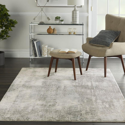Nourison - Etchings 4 x 6 Bone/Light Blue Painterly Area Rug - ETC02-99446718273 veiw 2