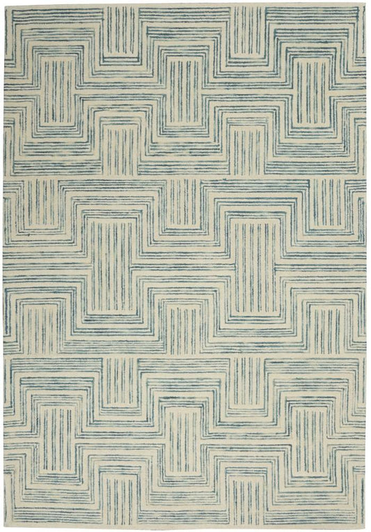 Nourison - Interlock 5 x 76in Area Rug - ITL06-99446786180 veiw 1