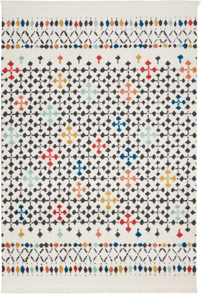 Nourison - Kamala DS504 White Multicolor 93in x 129in Oversized Rug - DS504-99446407740 - CLOSEOUT veiw 1