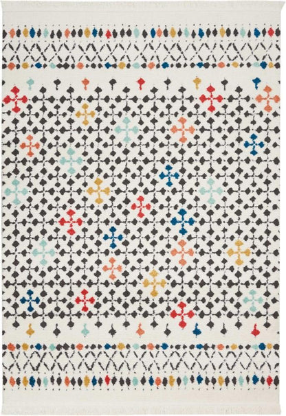 Nourison - Kamala DS504 White Multicolor 93in x 129in Oversized Rug - DS504-99446407740 - CLOSEOUT veiw 1