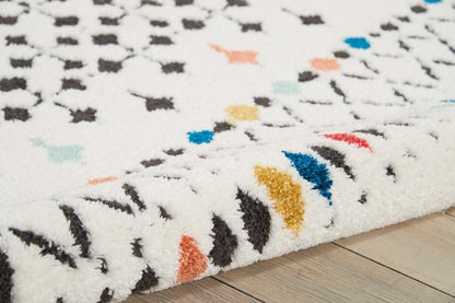 Nourison - Kamala DS504 White Multicolor 93in x 129in Oversized Rug - DS504-99446407740 - CLOSEOUT veiw 2