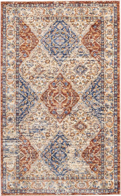 Nourison - Lagos LAG05 Multicolor 3x5 Area Rug - LAG05-99446390868_CLOSEOUT veiw 1