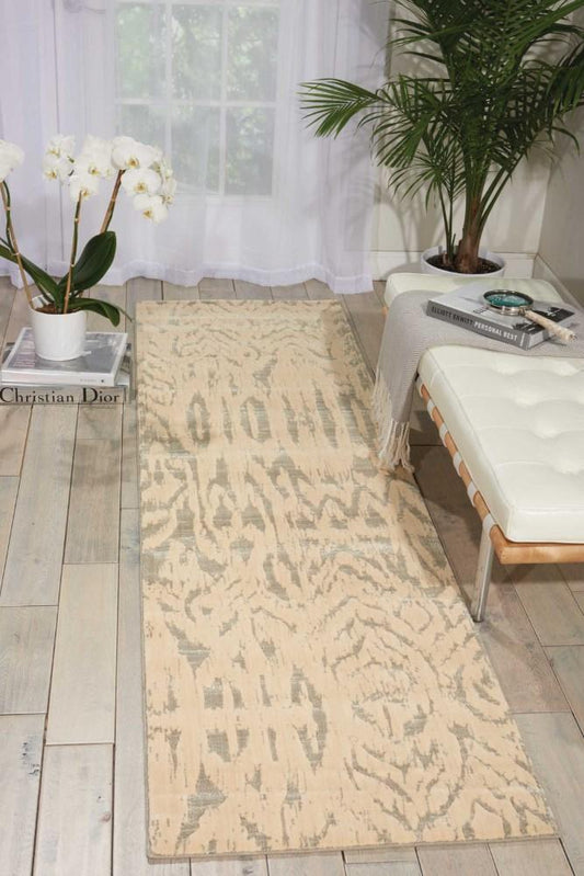Nourison - Nepal NEP10Ivory/Bone 23in x 8 Hallway Rug - NEP10-99446152329_CLOSEOUT veiw 2