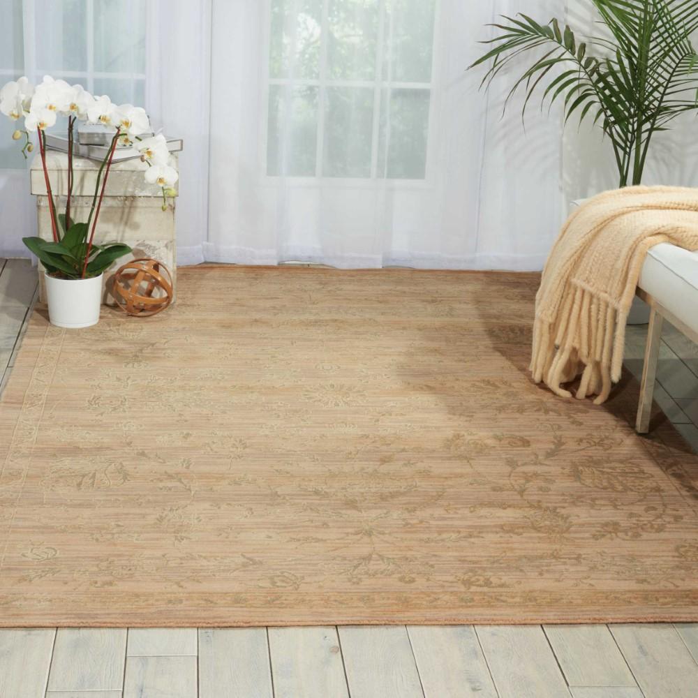 Nourison - Silk Elements SKE29 Beige 56in x 8 Area Rug - SKE29-99446188687_CLOSEOUT veiw 2