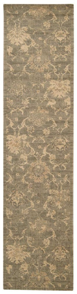 Nourison - Silken Allure SLK11 Green 25in x 10 Hallway Rug - SLK11-99446154248_CLOSEOUT veiw 1
