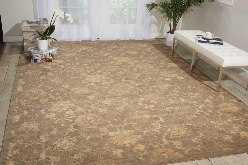 Nourison - Silken Allure SLK11 Green 79in x 99in Rug - SLK11-99446154194_CLOSEOUT veiw 2