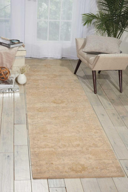 Nourison - Silken Allure SLK12 Beige 25in x 10 Hallway Rug - SLK12-99446153159_CLOSEOUT veiw 2