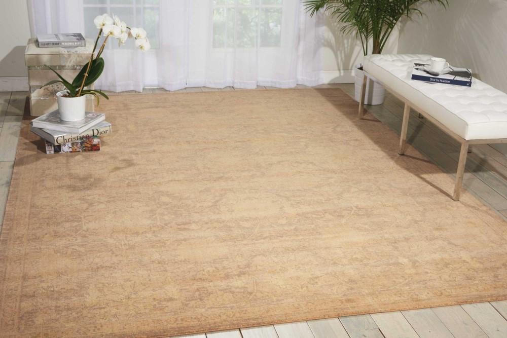 Nourison - Silken Allure SLK12 Beige 56in x 8 Area Rug - SLK12-99446153081_CLOSEOUT veiw 2