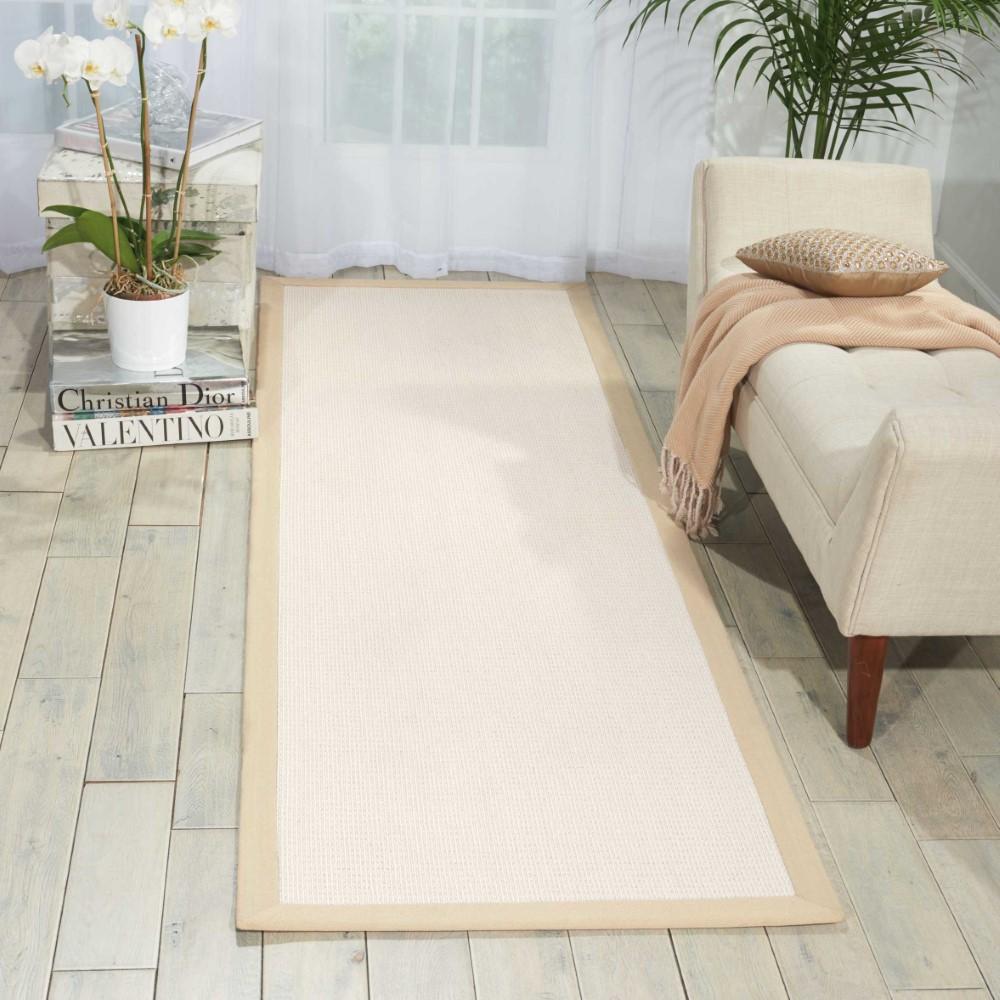 Nourison - Sisal Soft SSF02 White 26in x 8 Hallway Rug - SSF02-99446142498 veiw 2