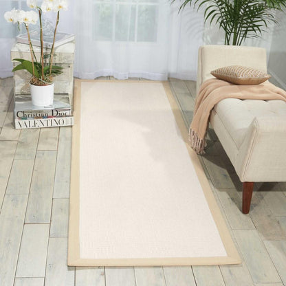 Nourison - Sisal Soft SSF02 White 26in x 8 Hallway Rug - SSF02-99446142498 veiw 2