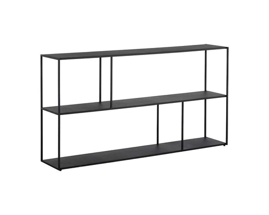 Sunpan - MIXT Eiffel Low Bookcase Large - Black - 106603 veiw 2