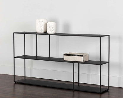 Sunpan - MIXT Eiffel Low Bookcase Large - Black - 106603 veiw 3