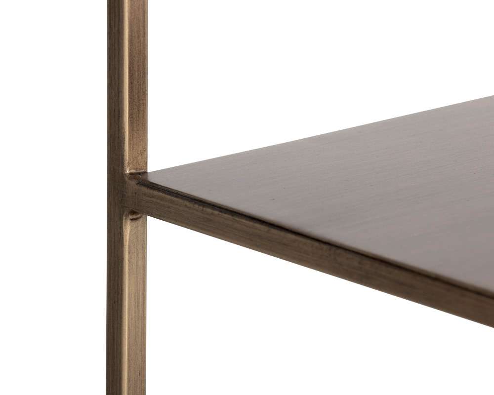 Sunpan - MIXT Eiffel Low Bookcase Large - Antique Brass - 106604 veiw 3