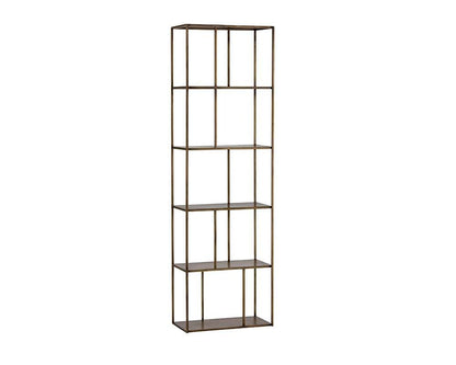 Sunpan - MIXT Eiffel Bookcase Small - Antique Brass - 102939 veiw 1