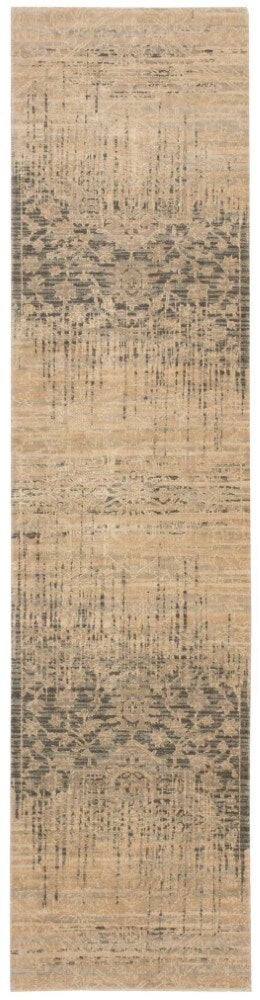 Nourison - Silk Elements SKE27 Beige 25in x 10 Hallway Rug - SKE27-99446188601_CLOSEOUT veiw 1