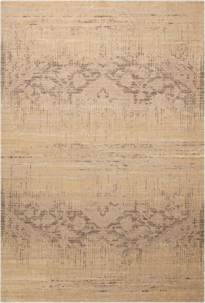 Nourison - Silk Elements SKE27 Beige 86in x 116in Rug - SKE27-99446188571_CLOSEOUT veiw 1